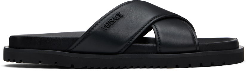Tenisice i cipele Versace Versace Logo Sandals Crna | 1016188_1A11124