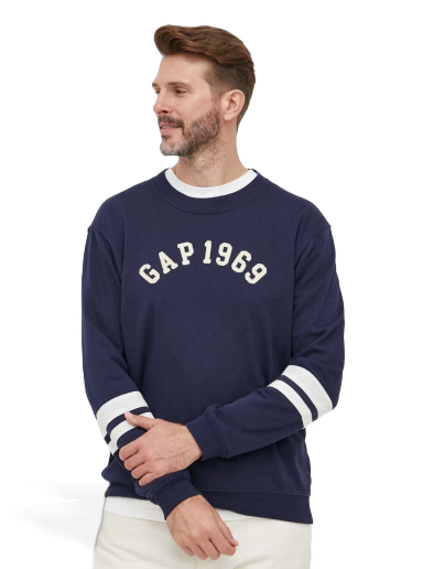 Dukserice GAP Logo Sweatshirt Tamnoplava | 664496.001TAPESTR