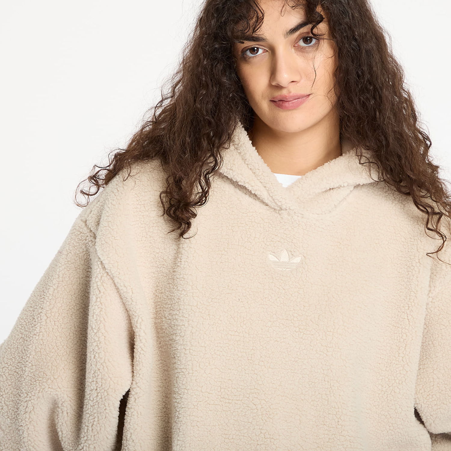 Dukserice adidas Originals Essentials Teddy Hoodie Bež | JW6061, 1