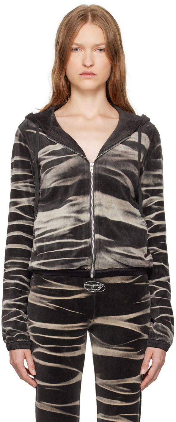 Trenerka Diesel Diesel F-Chinny Zip-Up Hoodie Siva | A14100 0BNDT