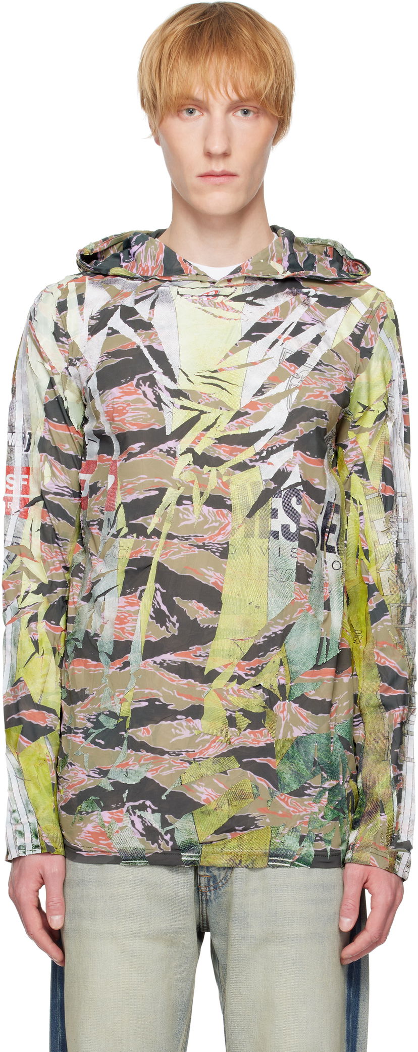 Dukserice Diesel Diesel T-Gillis Graphic-Print Hoodie Višebojno | A18072-0SKBT-5BVA