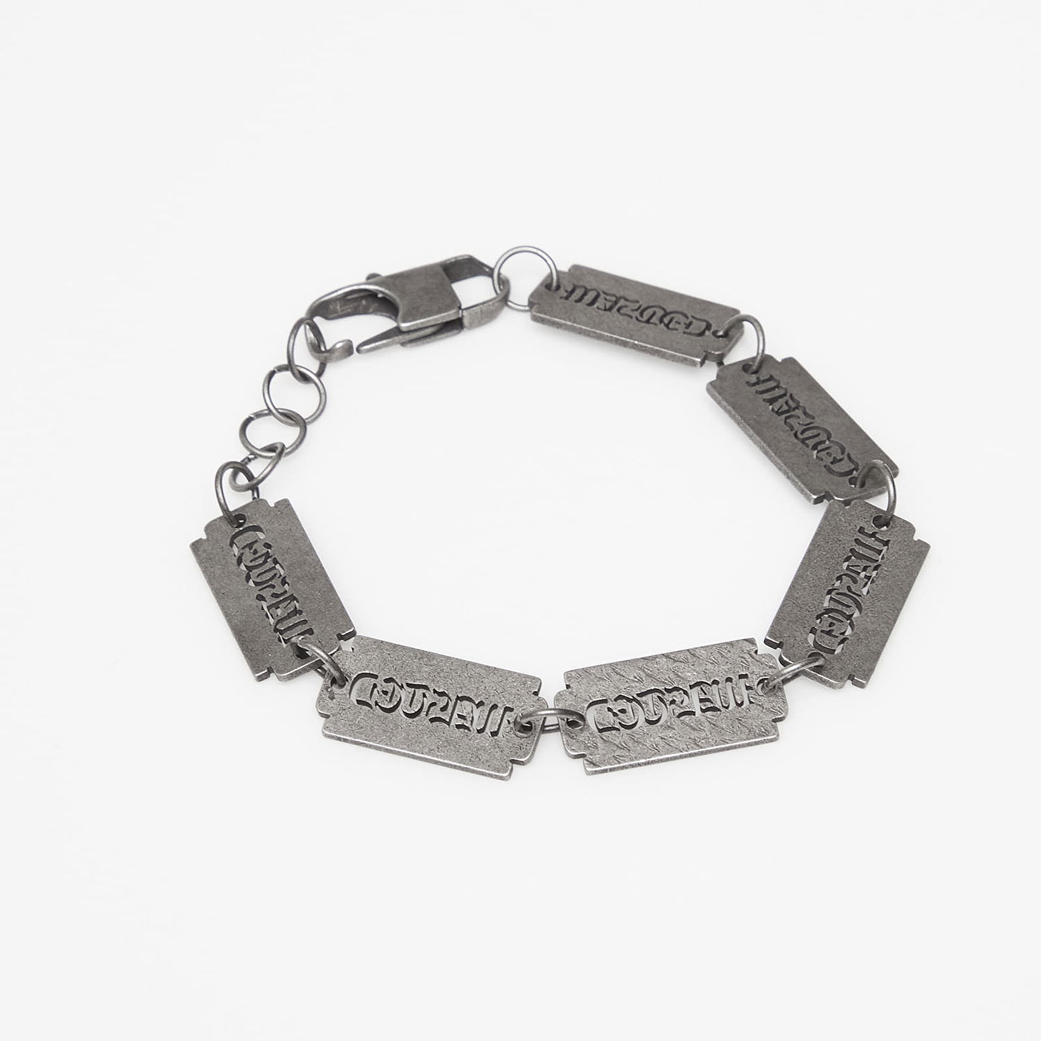 Narukvica Wasted Paris Wasted U Sharp Razor Blade Bracelet Siva | WP_000312, 1