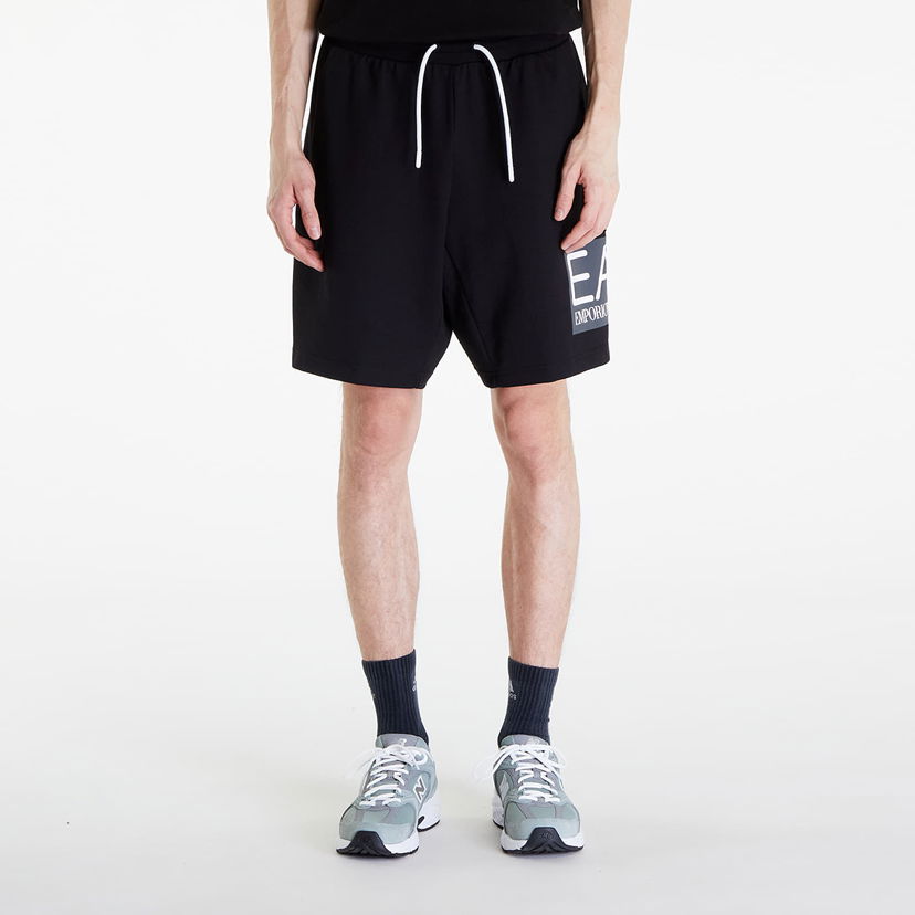 Kratke hlače Emporio Armani EA7 Shorts Black Crna | 3DPS63PJ05Z1200