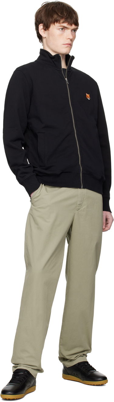 Dukserice MAISON KITSUNÉ Fox Head Patch Fullzip Regular Sweatshirt Crna | PM02134KM0340, 3