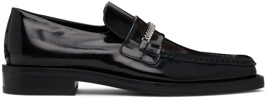 Tenisice i cipele Martine Rose Martine Rose Square Toe Loafers with Chain Crna | CMR-1026LHM, 0