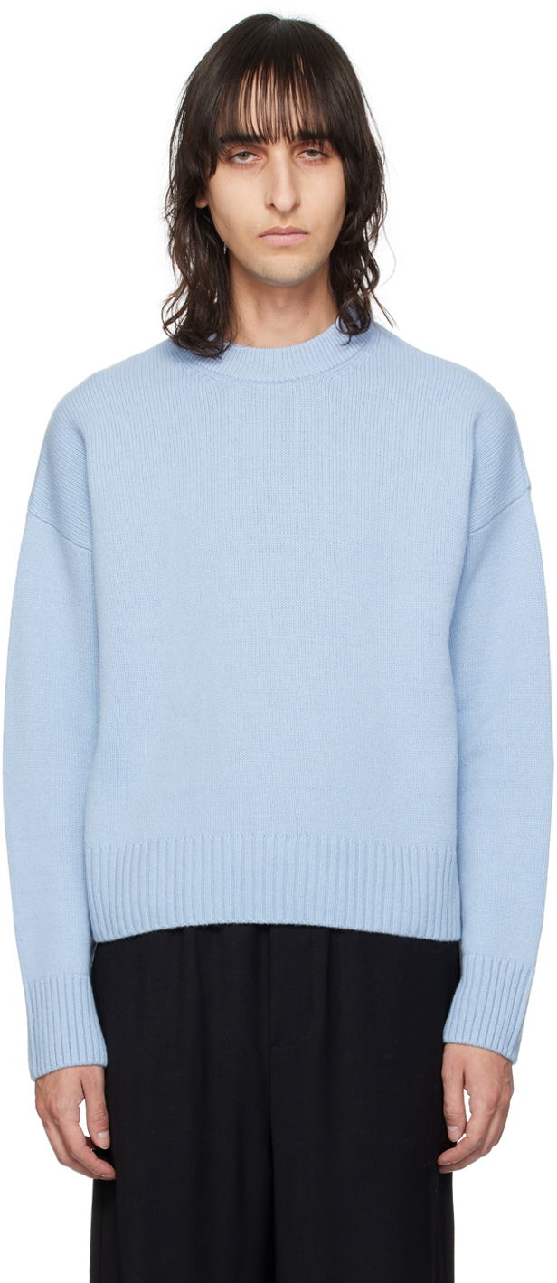 Džemper AMI Dropped Shoulder Sweater Plava | UKS034.KN0028