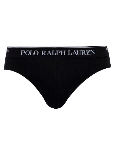 Bokserice Polo by Ralph Lauren Pack Of 3 Logo Waistband Briefs Crna | 714835884002