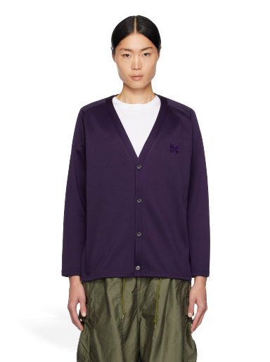 Džemper Needles V-Neck Cardigan Ljubičasta | NS257