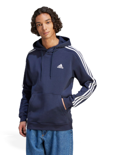 Dukserice adidas Originals Essentials Fleece 3-Stripes Tamnoplava | IJ6473