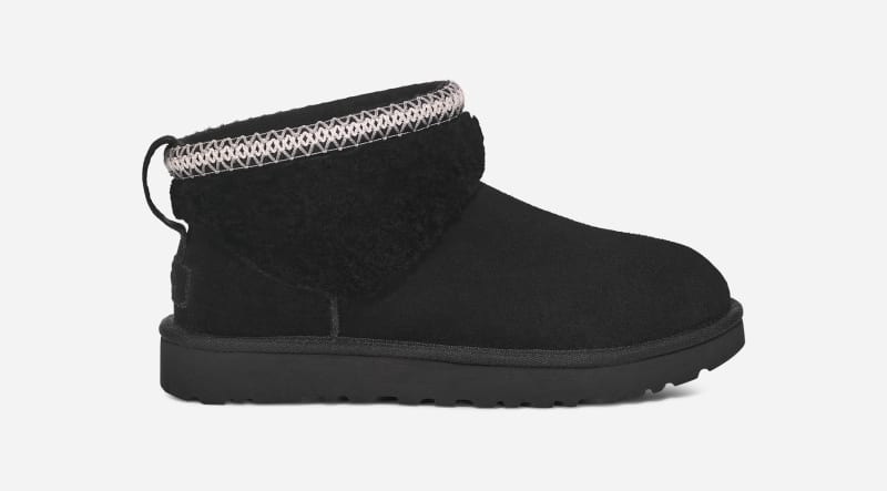 Tenisice i cipele UGG Classic Ultra Mini Maxi Curly Boot Crna | 1158263-BLK