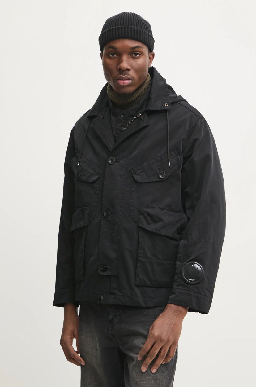 Vjetrovka C.P. Company Micro Kei Hooded Jacket Crna | 17CMOW224A110089G