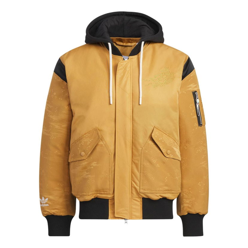 Bomber jakna adidas Originals Originals X Feifei Ruan Padded Jacket Žuta | IX4233