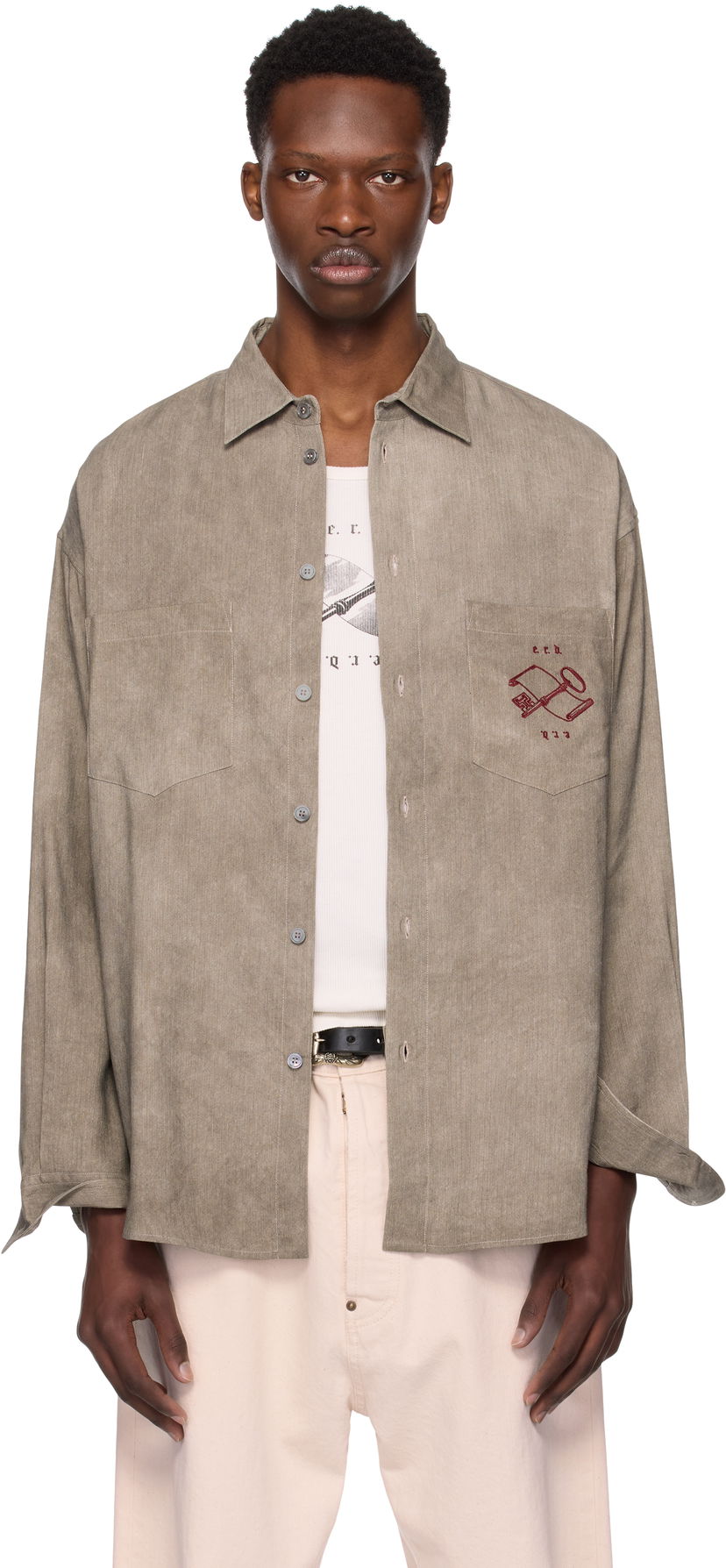 Košulja Enfants Riches Déprimés Enfants Riches Déprimés Artist Buttondown Shirt Zelena | 040-248