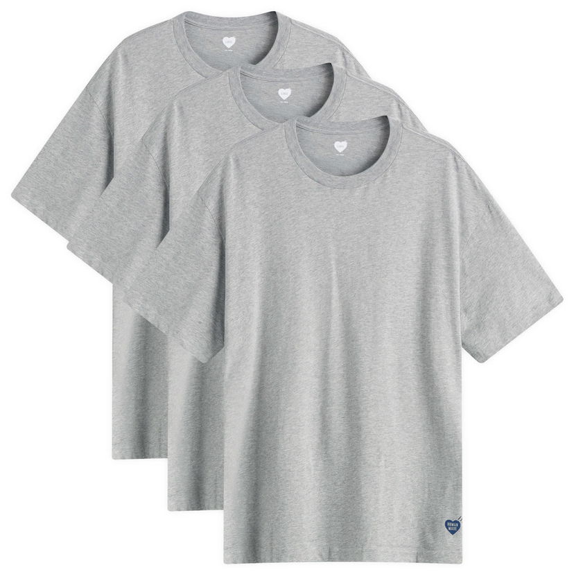 Majica kratkih rukava Human Made 3-Pack T-Shirt, Size Large, Human Made Siva | HM30CS037-GRY