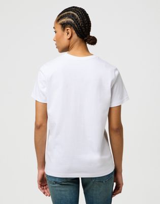Majica kratkih rukava Wrangler Wrangler Slim Sign Off T-Shirt Bijela | 112373024:XS