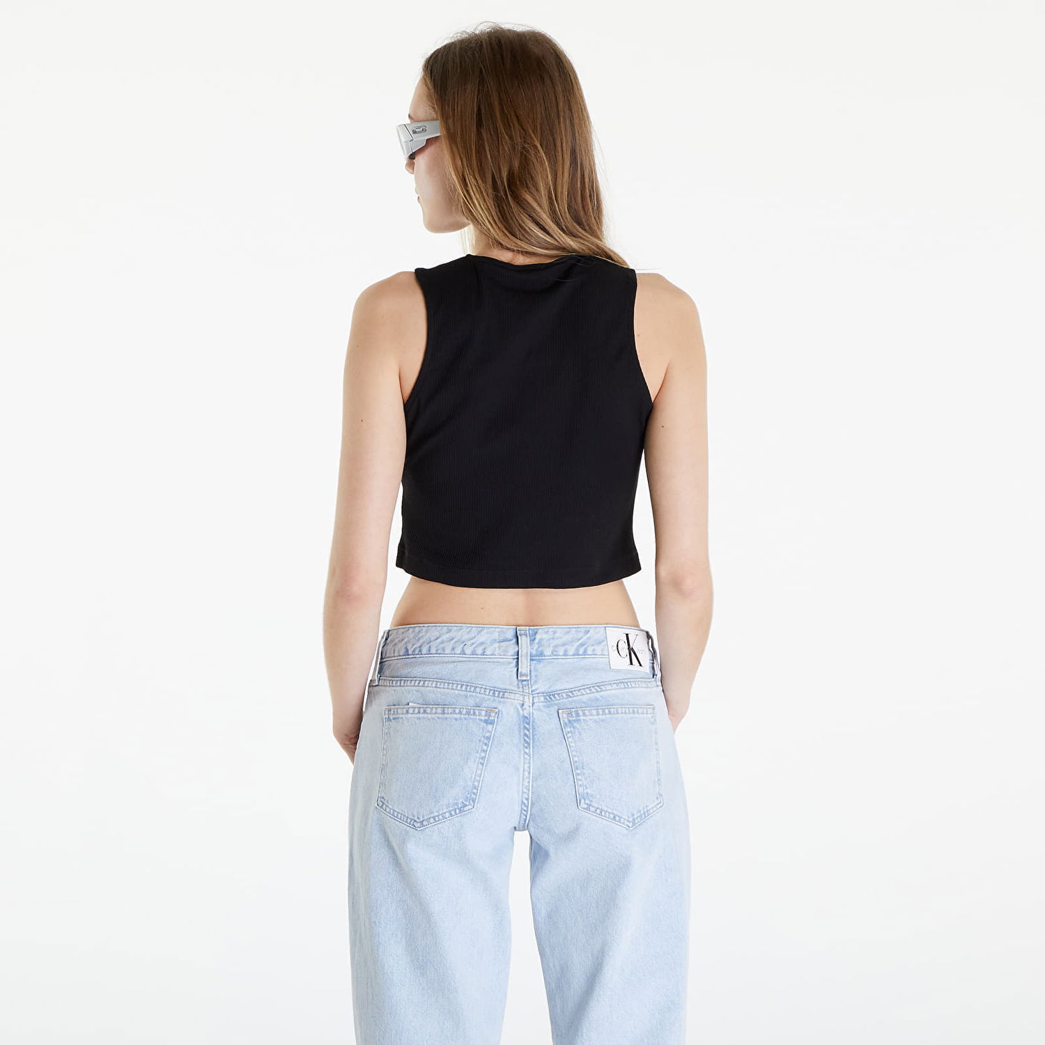 Majica bez rukava CALVIN KLEIN Jeans Seaming Rib Tank Top Black Crna | J20J223108 BEH, 1