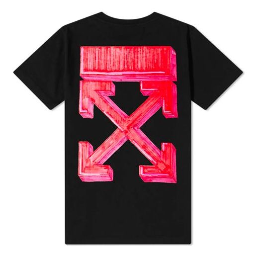 Majica kratkih rukava Off-White Off-White Slim Marker T-Shirt Crna | OMAA027E20JER0051025