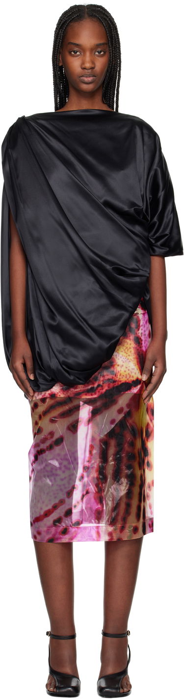 Suknja Dries Van Noten Dries Van Noten Silk Draped Blouse Višebojno | 251-010738-1032, 0