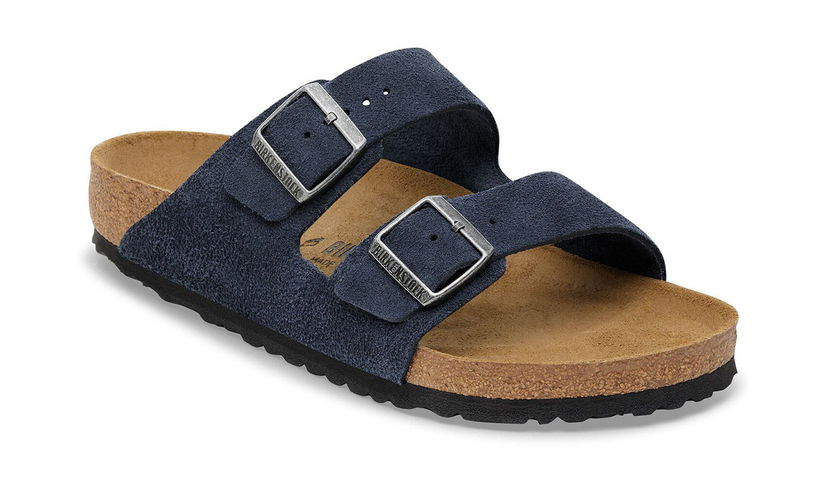 Tenisice i cipele Birkenstock Arizona Suede Leather Narrow Fit Tamnoplava | 1030895