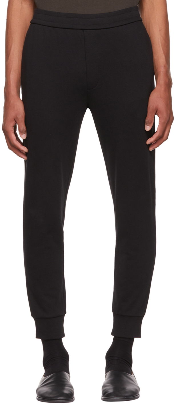 Trenirka The Row Edgar Tapered Lounge Pants Crna | EDGAR PANT K290