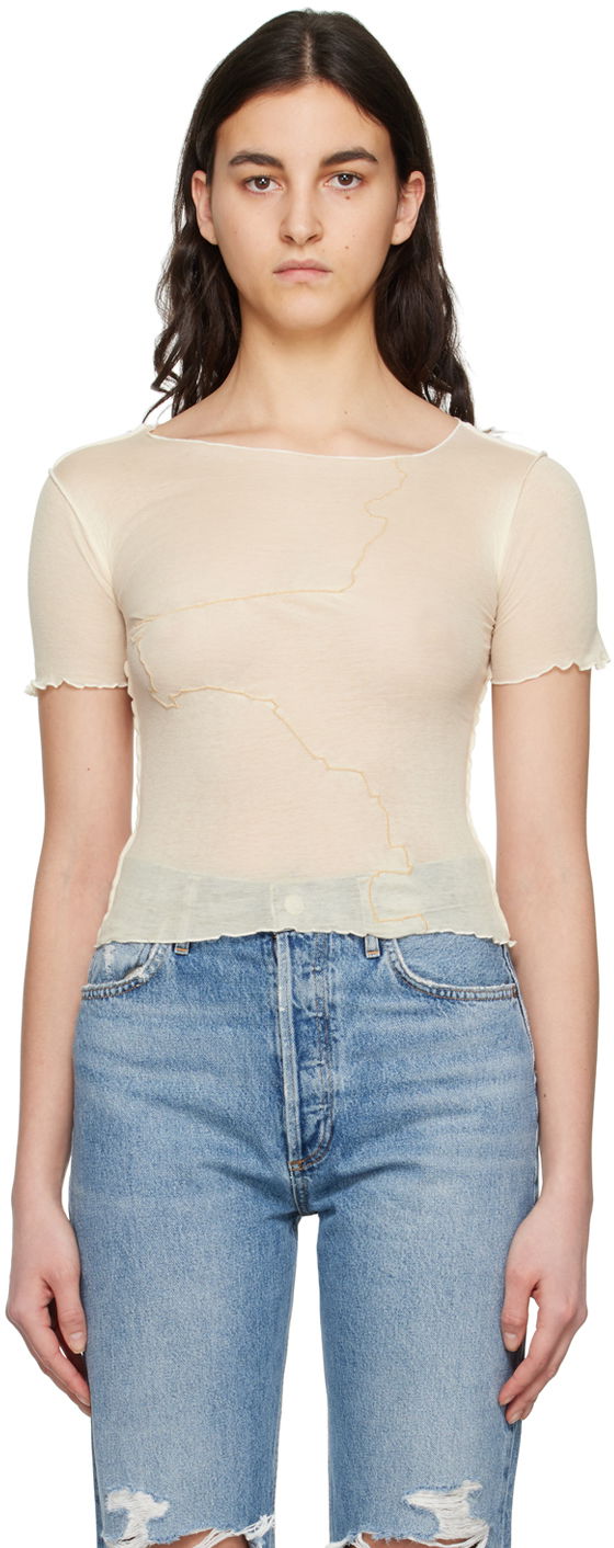 Majica bez rukava Baserange Gerrymandered T-Shirt Bijela | TOGE-CG-000