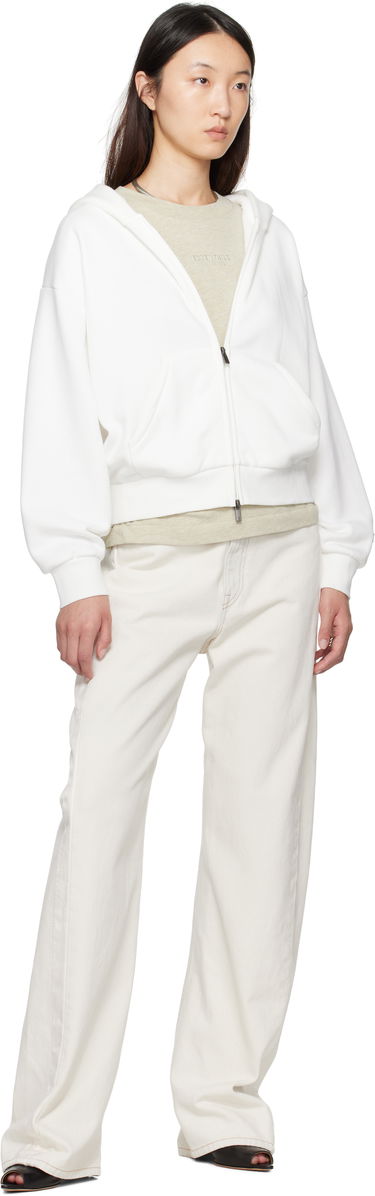 Dukserice Fear of God Fear of God ESSENTIALS Classic Fit Zip-Up Hoodie Bijela | 192SP255094FW, 3