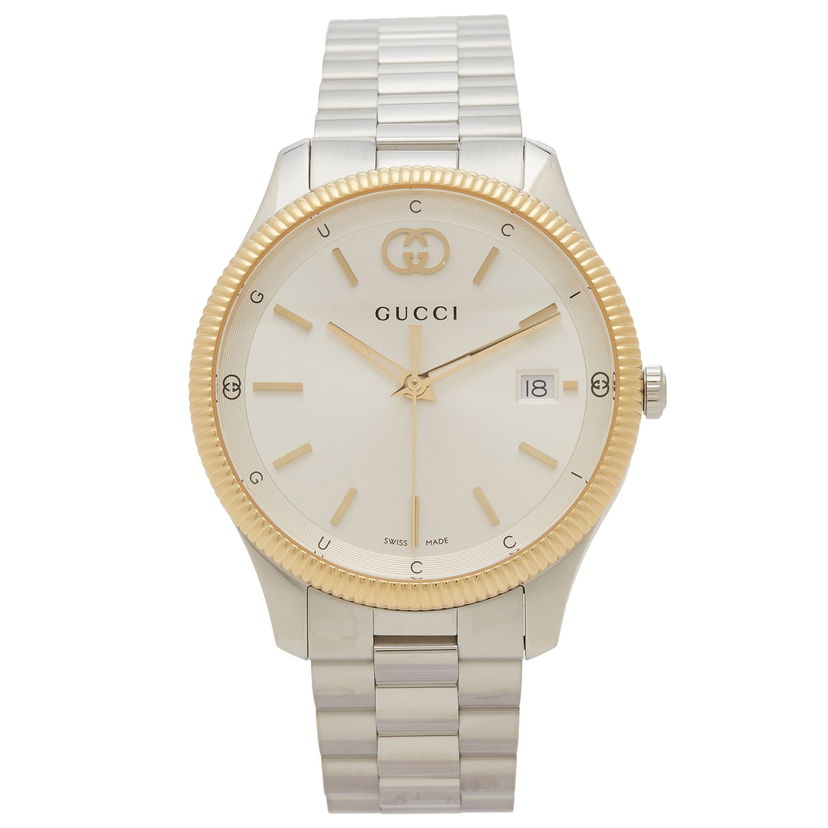 Satovi Gucci G-Timeless 40mm Watch with Silver-Tone Bracelet Metalik | YA1264233