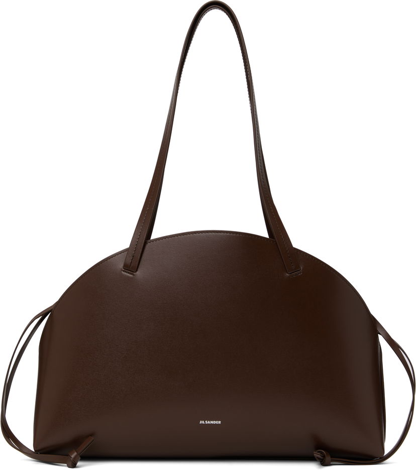 Ručna torbica Jil Sander Jil Sander Curve Medium Shoulder Bag Smeđa | J07ZH0054_P7101