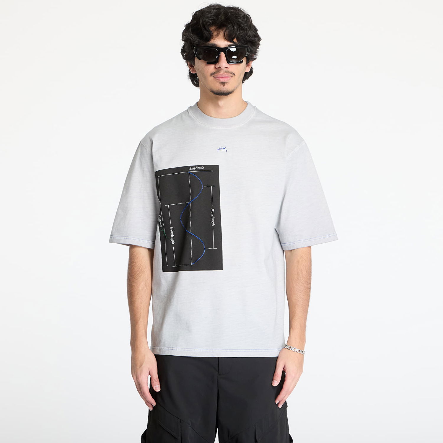 Majica kratkih rukava A-COLD-WALL* A-COLD-WALL* Waveform T-Shirt Siva | ACWMTS215 Grey, 0