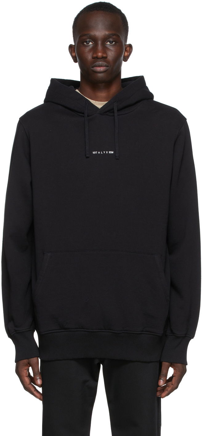 Dukserice 1017 ALYX 9SM Collection Logo Black Hoodie Crna | AAUSW0123FA01.S22