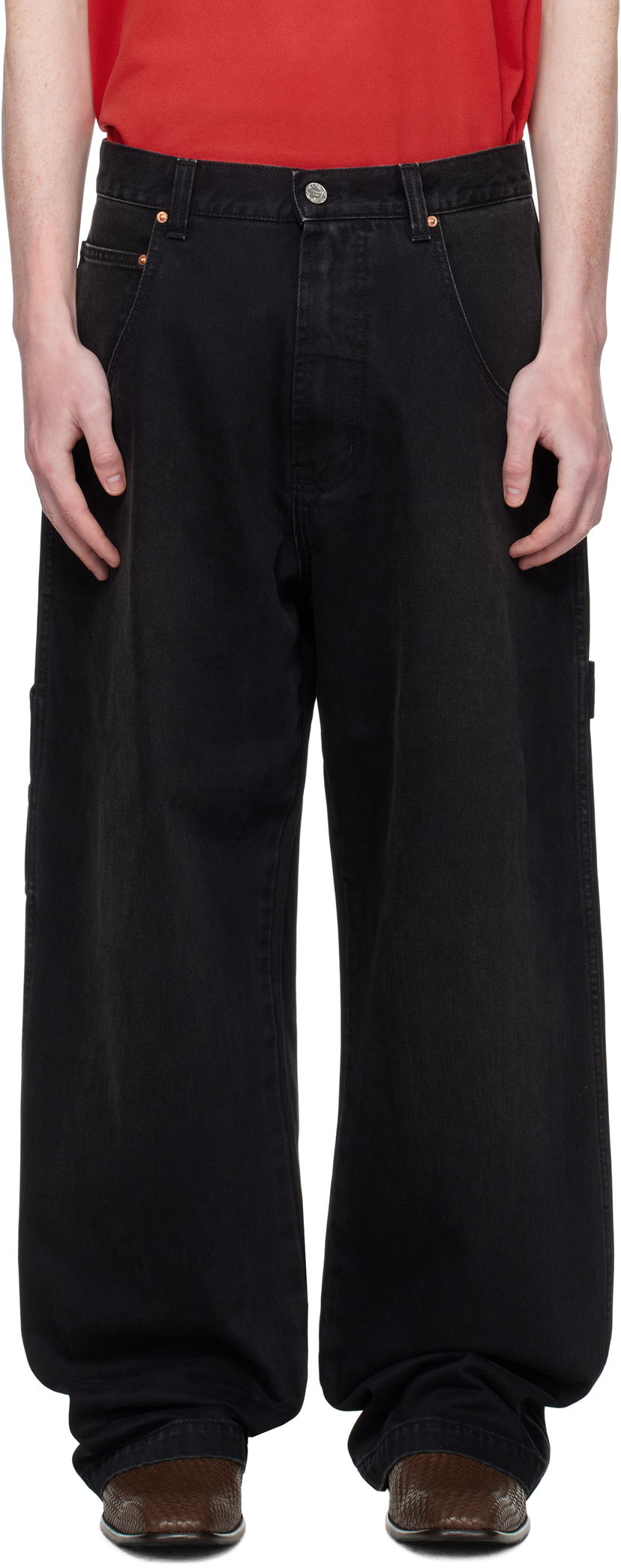 Jeans VETEMENTS VETEMENTS Hip-Hop Jeans Crna | UH76DP250B2