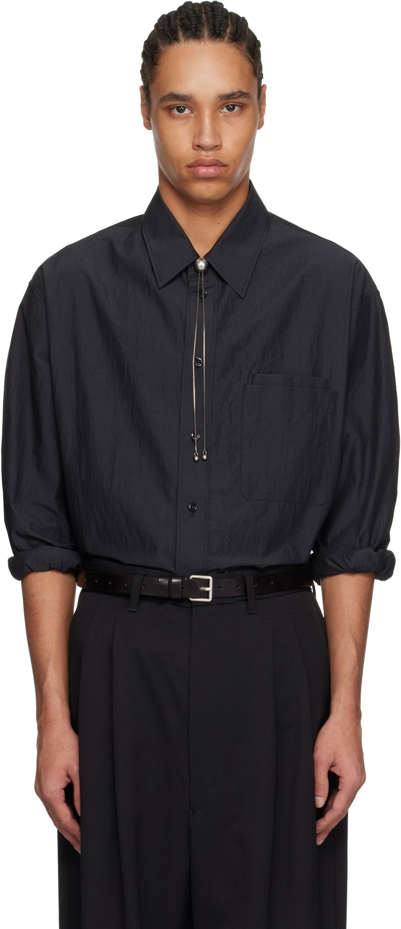Košulja LEMAIRE Lemaire Double Pocket Shirt Crna | SH1157 LF1399
