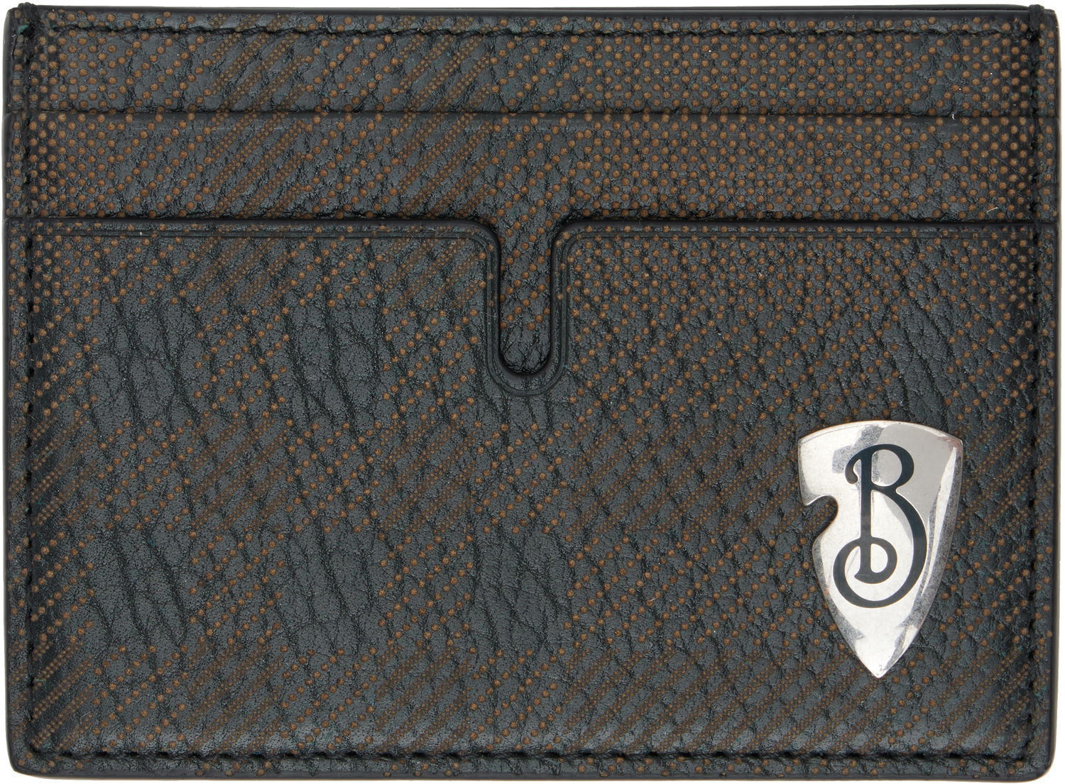 Novčanik Burberry Shield Leather Card Holder Crna | 8102931, 0