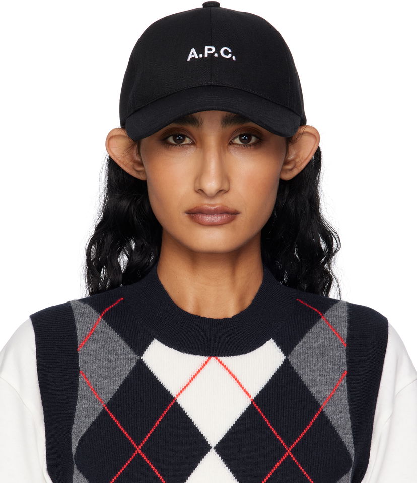 Kapa A.P.C. A.P.C. Charlie Baseball Cap Crna | COZZS-M24069