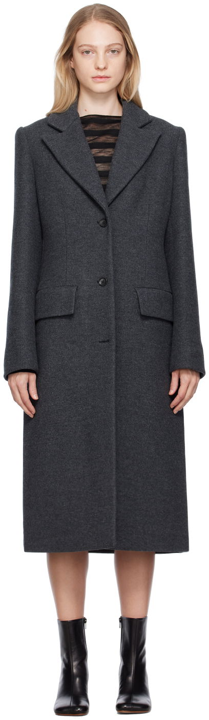 Kaputi We11done We11done Single-Breasted Coat Siva | WD-CT3-23-065-W-DG