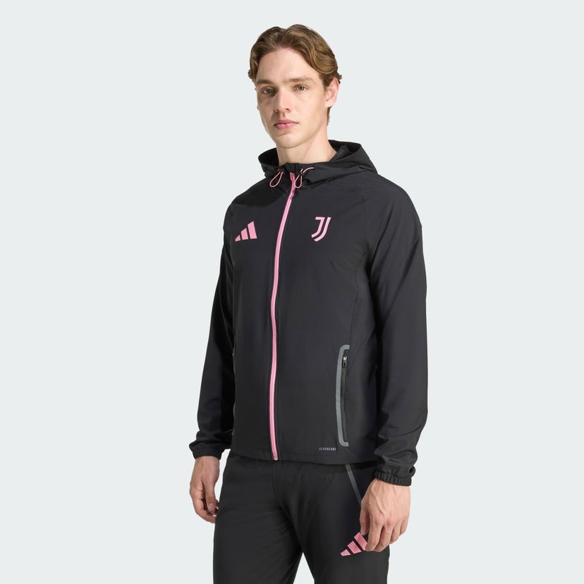 Jakna adidas Performance Juventus Tiro 25 Competition Vis Tech Travel Jacket Crna | JV5347