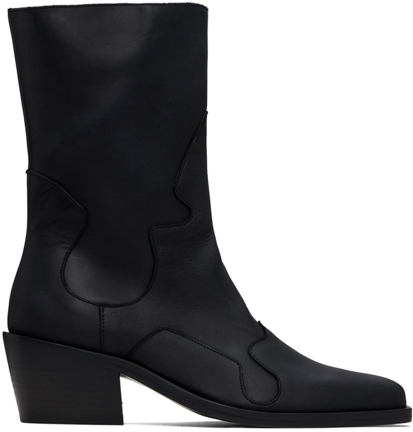 Odjeća Eckhaus Latta Eckhaus Latta Cowboy Boots Crna | FEKLMCOWB09005