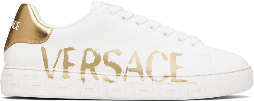 Odjeća Versace Versace Logo Greca Bijela | 1014460_1A14389