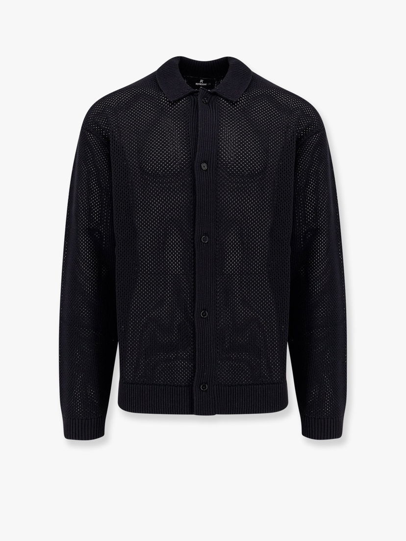 Džemper Represent Clo Open Knit Cardigan by Represent Tamnoplava | MLM382901