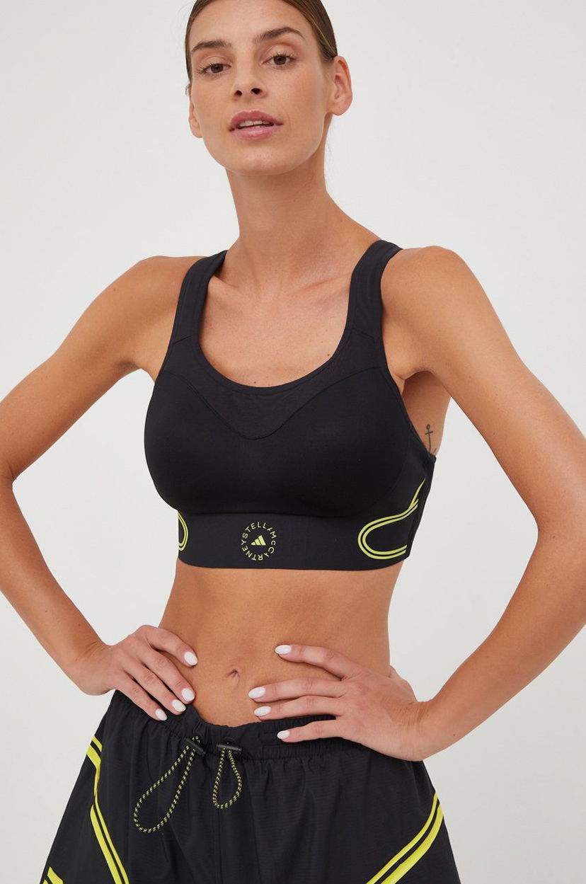 Grudnjak adidas Originals adidas by Stella McCartney Truepace Sports Bra Crna | HG6856
