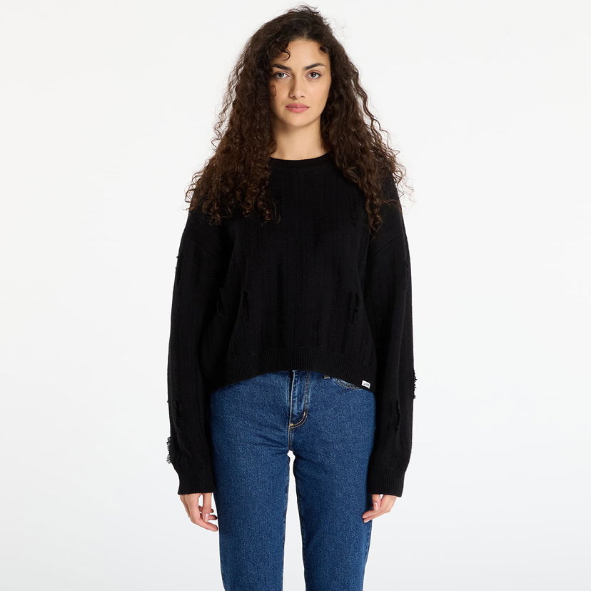 Džemper GUESS Originals Distressed Sweater Crna | W5BR69Z0561-JBLK
