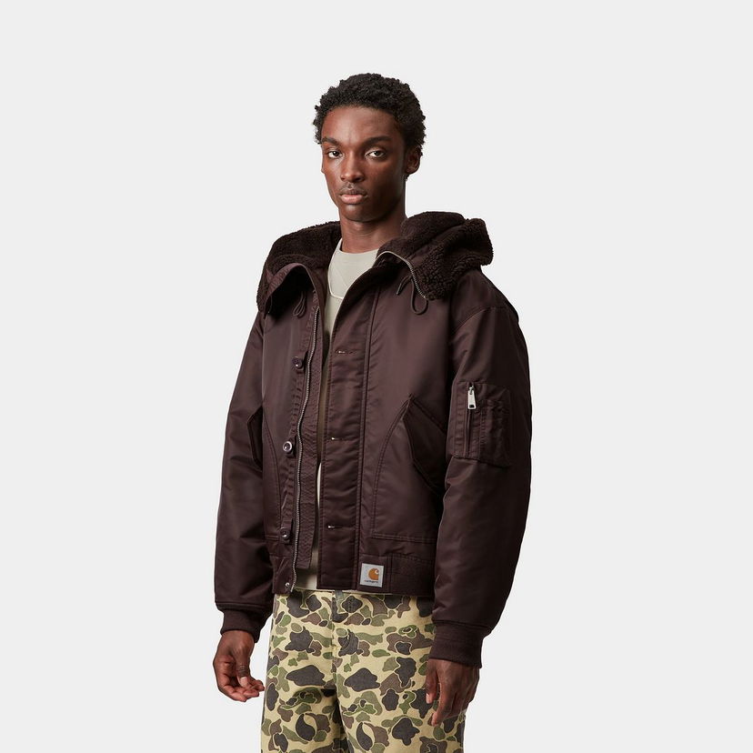 Bomber jakna Carhartt WIP Carhartt WIP HD Oltera Bomber Jacket Smeđa | I035309_9