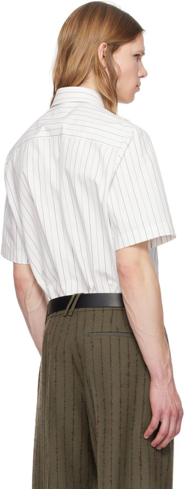 Košulja Burberry Burberry Pinstripe Short Sleeve Shirt Bijela | 8102569, 2