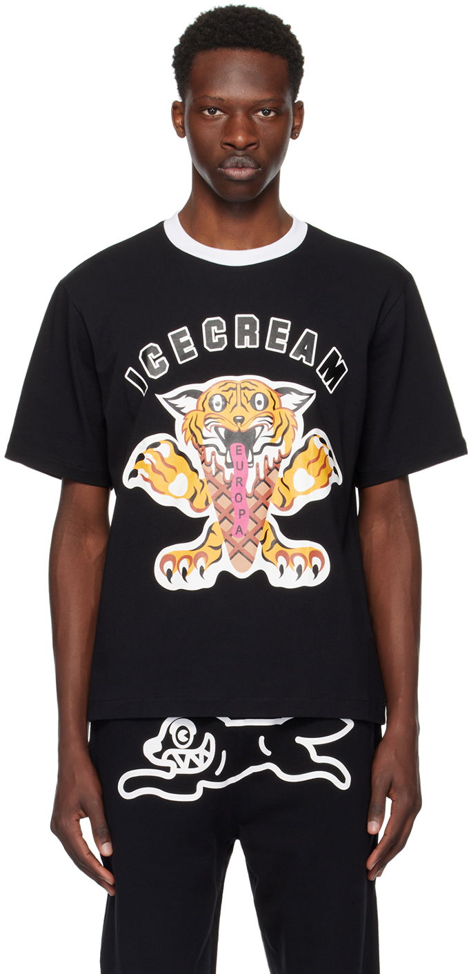 Majica kratkih rukava BBC IceCream ICECREAM Tiger Graphic T-Shirt Crna | IC24237