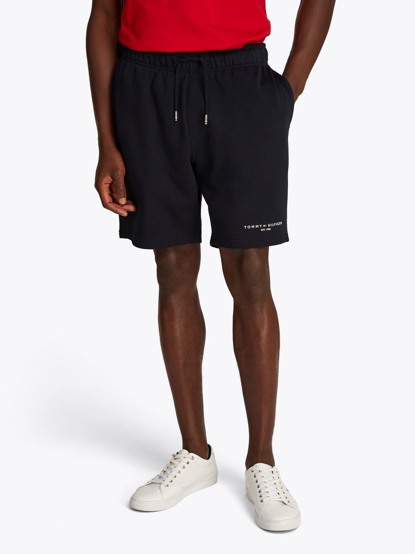 Kratke hlače Tommy Hilfiger Tommy Hilfiger Logo Shorts Tamnoplava | MW0MW38698DW5