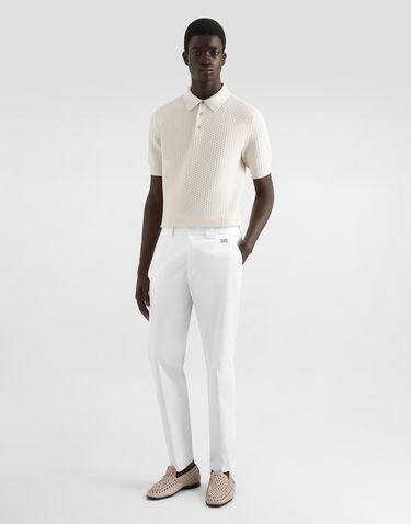 Hlače Dolce & Gabbana Dolce & Gabbana Tailored Cotton Pants Bijela | GP0K3TFUFL3W0800, 1