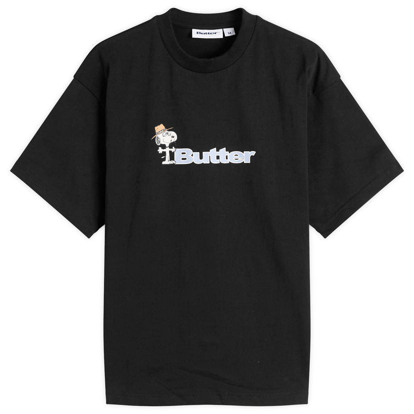 Majica kratkih rukava Butter Goods Peanuts Spike Logo T-Shirt Crna | BGBP240301-BLK