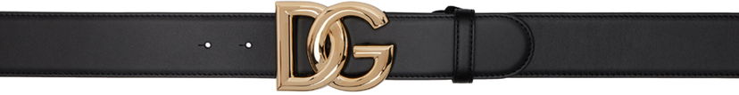 Pojasevi Dolce & Gabbana Black DG Logo Belt Crna | BE1446 AW576