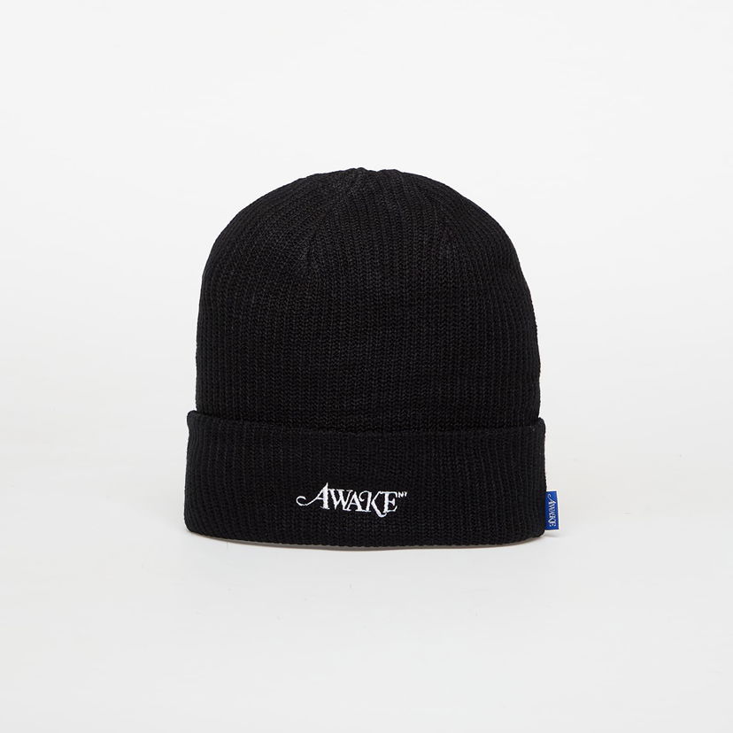 Kapica Awake NY Awake NY Loose Gauge Knit Beanie Universal Crna | AWK-FW25-HT002-BLK