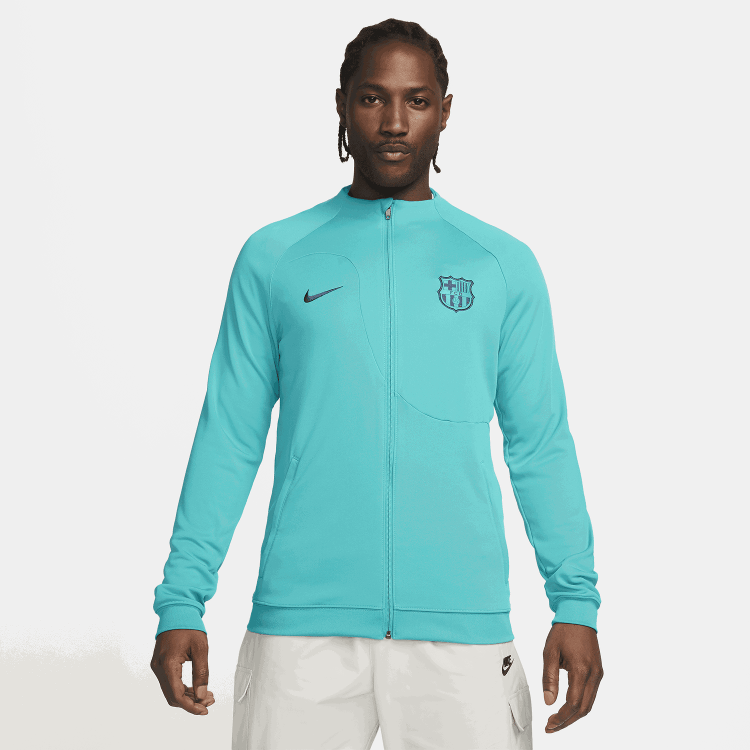 Jakna Nike F.C. Barcelona Academy Pro Third Football Knit Jacket Tirkiz | DX8470-300, 0